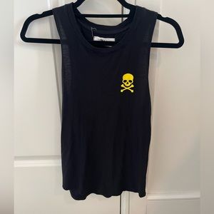 Soulcycle Black Yellow Clarendon Tank Top